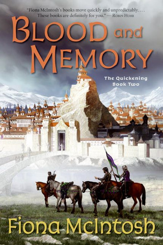Blood and Memory: The Quickening Book Two book cover by Fiona McIntosh