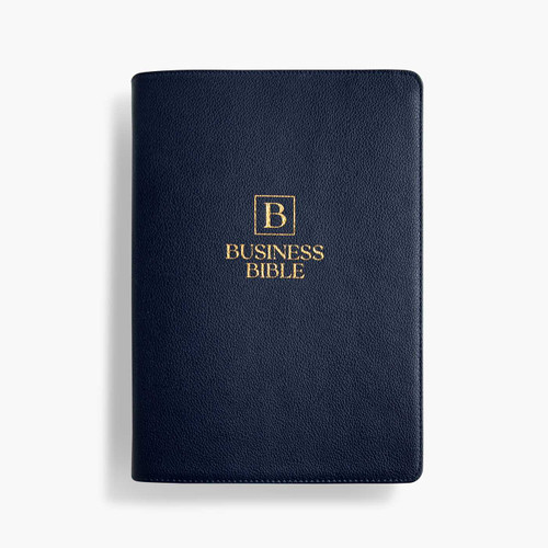 Business Bible: Gold Letter Edition: The Bible from a Business Perspective | Over 100 Articles, Briefs, & Case Studies | All the Bible's Business Principles Highlighted in Gold Letters | NASB Translation book cover by Nicholas V. Leone
