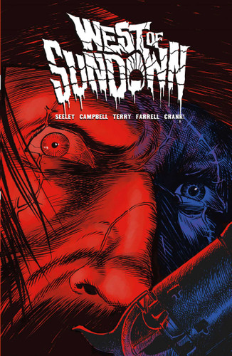 West of Sundown Vol. 1: Out Beyond the Dust N' Dark book cover by Tim Seeley, Aaron Campbell
