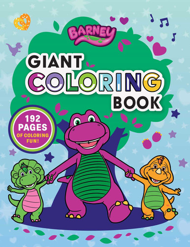 Barney: Giant Coloring Book (Barney's World) book cover by Mattel