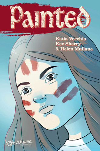 Painted book cover by Kev Sherry, Helen Mullane