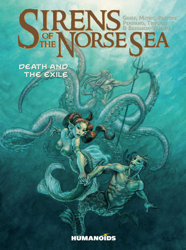 Sirens of the Norse Sea: Death & Exile book cover by Nicolas Mitric, Marie  Bardiaux-Vaïente