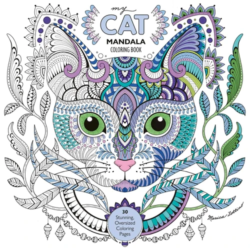 My Cat Mandala Coloring Book: 30 Stunning, Oversized Coloring Pages (My Mandala Coloring) book cover by Marica Zottino