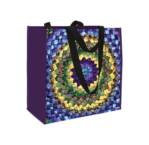Pinecone Quilt Eco Tote: Reusable Grocery and Shopping Bag, Lightweight Folding Gift Tote Bag book cover by Betty Ford-Smith