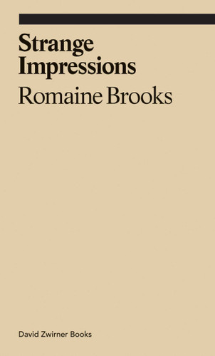 Strange Impressions (ekphrasis) book cover by Romaine Brooks