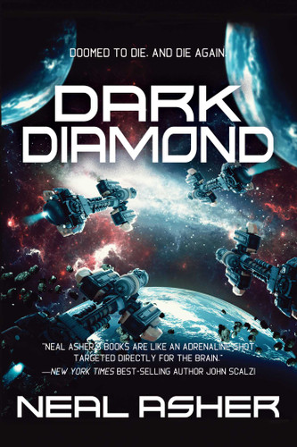 Dark Diamond book cover by Neal Asher