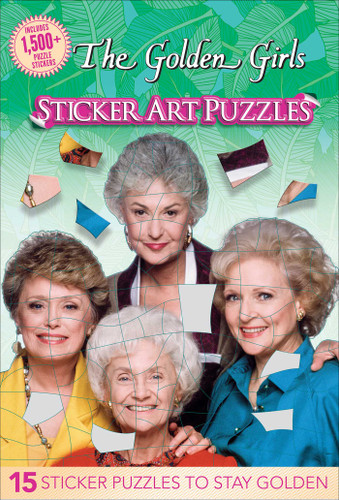 Golden Girls Sticker Art Puzzles - Sticker Book for Teens and Adults, Officially Licensed (The Golden Girls), Analog Bag Activity (Sticker Art Puzzles) book cover by Arie Kaplan