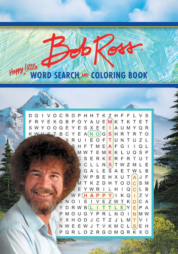 Bob Ross Word Search and Coloring Book (Coloring Book & Word Search) book cover by Editors of Thunder Bay Press
