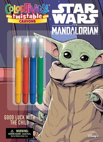 Star Wars The Mandalorian Colortivity: Good Luck with the Child (Color & Activity with Twistable Crayons) book cover by Editors of Dreamtivity