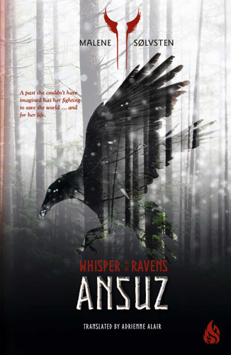 Ansuz (Whisper of the Ravens) book cover by Malene Sølvsten