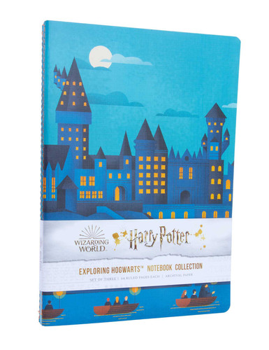 Harry Potter: Exploring Hogwarts Sewn Notebook Collection (Set of 3) (Harry Potter: Exploring Hogwarts) book cover by Insight Editions