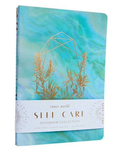 Self-Care Sewn Notebook Collection (Set of 3) (Inner World) book cover by Insight Editions