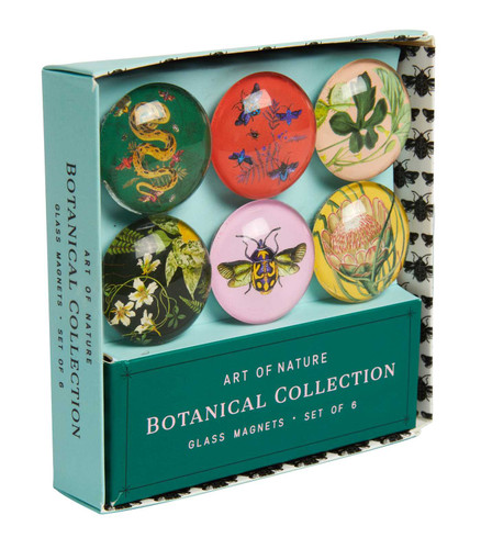 Art of Nature: Botanical Glass Magnet Set (Set of 6) (Botanical Collection) book cover by Insight Editions