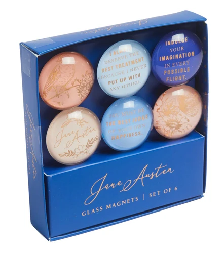 Jane Austen: Glass Magnet Set (Set of 6) (Jane Austen) book cover by Insight Editions