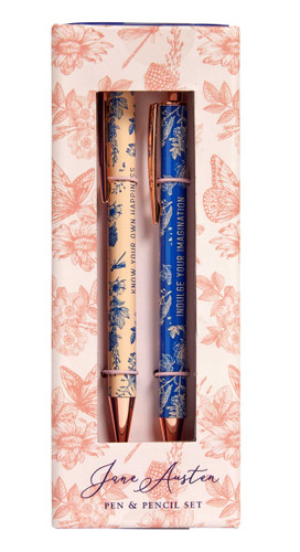 Jane Austen: Floral Pen and Pencil Set (Set of 2) (Jane Austen) book cover by Insight Editions