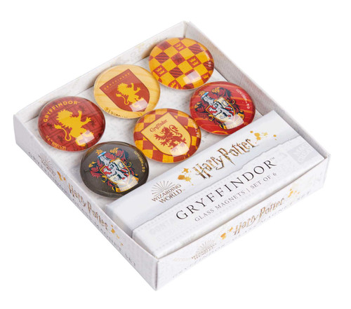 Harry Potter: Gryffindor Glass Magnet Set (Set of 6) (Harry Potter) book cover by Insight Editions