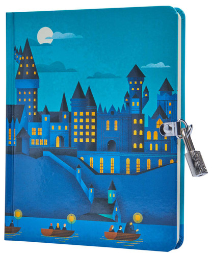 Harry Potter: Hogwarts Castle Glow-in-the-Dark Lock & Key Diary (Harry Potter) book cover by Insight Editions