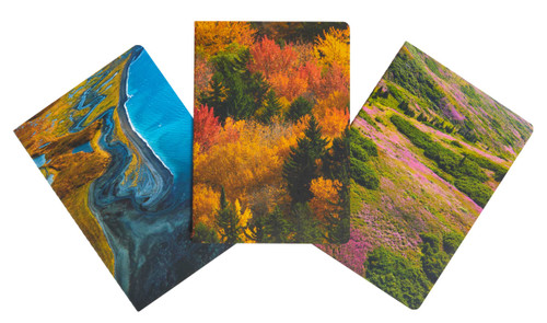 Refuge Sewn Notebook Collection (Set of 3): National Wildlife Refuge System (Gifts for Outdoor Enthusiasts and Nature Lovers, Journals for Hikers, National Parks) book cover by Insights