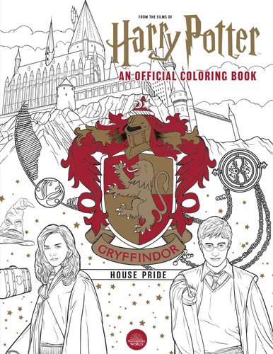 Harry Potter: Gryffindor House Pride: The Official Coloring Book: (Gifts Books for Harry Potter Fans, Adult Coloring Books) (Harry Potter) book cover by Insight Editions