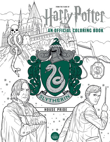 Harry Potter: Slytherin House Pride: The Official Coloring Book: (Gifts Books for Harry Potter Fans, Adult Coloring Books) (Harry Potter) book cover by Insight Editions