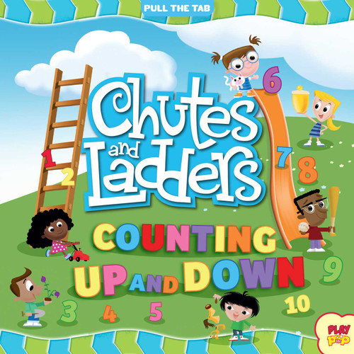 Chutes and Ladders: Counting Up and Down: (Hasbro Board Game Books, Preschool Math, Numbers, Pull-the-Tab Book) book cover by Insight Kids