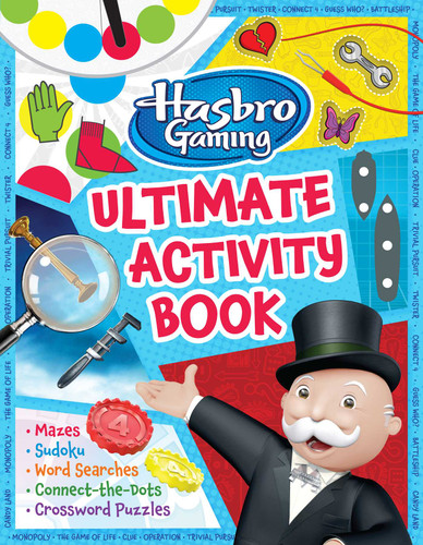 Hasbro Gaming Ultimate Activity Book: (Hasbro Board Games, Kid's Game Books, Kids 8-12, Word Games, Puzzles, Mazes) book cover by Sheri Tan