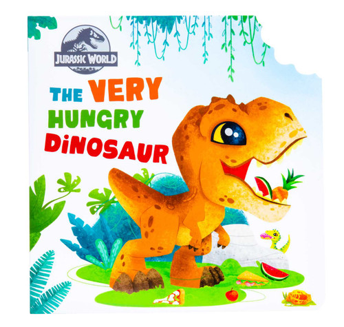 Jurassic World: The Very Hungry Dinosaur: (Concepts Board Books for Kids, Educational Board Books for Kids, PlayPop) (PlayPop) book cover by Insight Kids