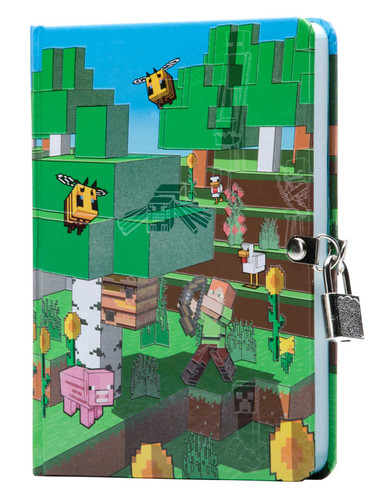 Minecraft: Mobs Glow-in-the-Dark Lock & Key Diary book cover by Insights