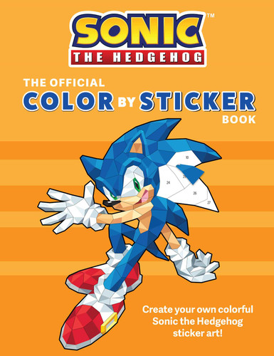 Sonic the Hedgehog: The Official Color by Sticker Book (Sonic Activity Book) book cover by Insight Editions