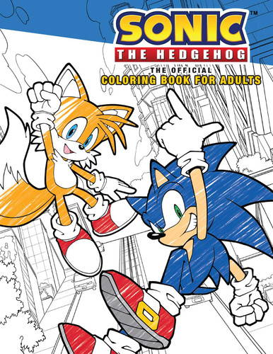 Sonic the Hedgehog: The Official Adult Coloring Book book cover by Insight Editions