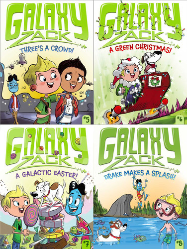 The Galaxy Zack Collected Set #2: Three's a Crowd!; A Green Christmas!; A Galactic Easter!; Drake Makes a Splash! (Galaxy Zack) book cover by Ray O'Ryan