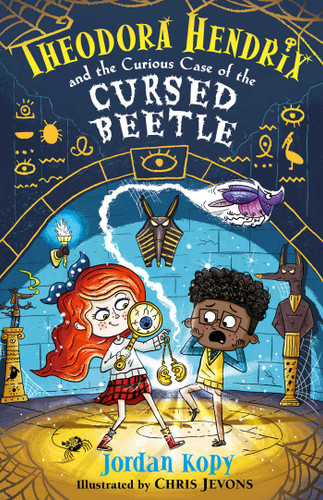 Theodora Hendrix and the Curious Case of the Cursed Beetle (The Theodora Hendrix Books) book cover by Jordan Kopy