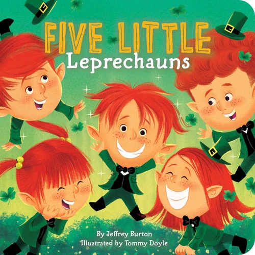 Five Little Leprechauns book cover by Jeffrey Burton