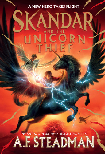 Skandar and the Unicorn Thief (Skandar) book cover by A.F. Steadman