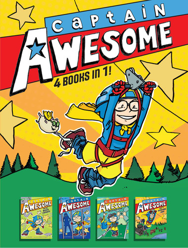 Captain Awesome 4 Books in 1! No. 3: Captain Awesome and the Missing Elephants; Captain Awesome vs. the Evil Babysitter; Captain Awesome Gets a Hole-in-One; Captain Awesome Goes to Superhero Camp (Captain Awesome) book cover by Stan Kirby