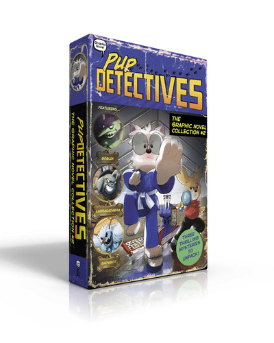 Pup Detectives The Graphic Novel Collection #2 (Boxed Set): Ghosts, Goblins, and Ninjas!; The Missing Magic Wand; Mystery Mountain Getaway (Pup Detectives) book cover by Felix Gumpaw