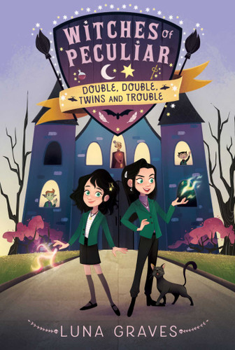 Double, Double, Twins and Trouble (Witches of Peculiar) book cover by Luna Graves