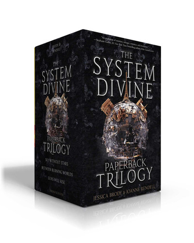 The System Divine Paperback Trilogy (Boxed Set): Sky Without Stars; Between Burning Worlds; Suns Will Rise (System Divine) book cover by Jessica Brody, Joanne Rendell