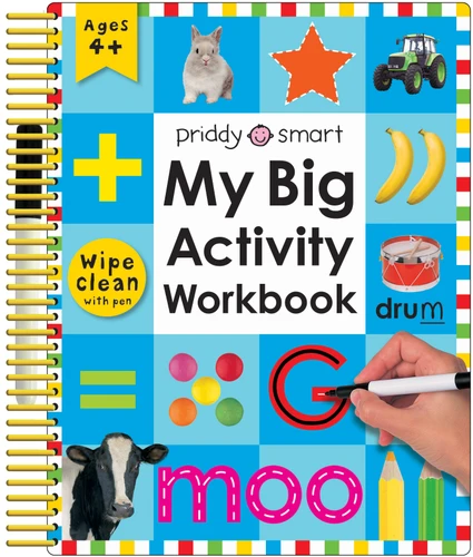 My Big Activity Workbook (Wipe Clean Activity Book): Practice Pen Control, Spelling, Math, and More! (Wipe Clean Activity Books) book cover by Roger Priddy