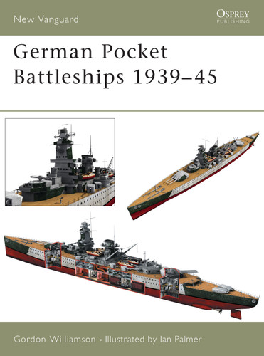 German Pocket Battleships 1939–45 (New Vanguard #75) book cover by Gordon Williamson