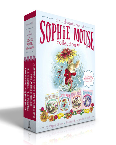 The Adventures of Sophie Mouse Collection #3 (Boxed Set): The Great Big Paw Print; It's Raining, It's Pouring; The Mouse House; Journey to the Crystal Cave (The Adventures of Sophie Mouse) book cover by Poppy Green