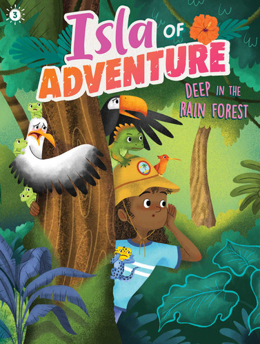 Deep in the Rain Forest (Isla of Adventure) book cover by Dela Costa