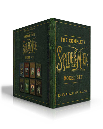 The Complete Spiderwick Chronicles Boxed Set: The Field Guide; The Seeing Stone; Lucinda's Secret; The Ironwood Tree; The Wrath of Mulgarath; The Nixie's Song; A Giant Problem; The Wyrm King (The Spiderwick Chronicles) book cover by Tony DiTerlizzi, Holly Black