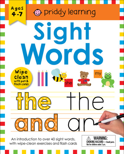 Wipe Clean Workbook: Sight Words (enclosed spiral binding): An Introduction to Sight Words with Practical Exercises To Do Again and Again (Wipe Clean Learning Books) book cover by Roger Priddy