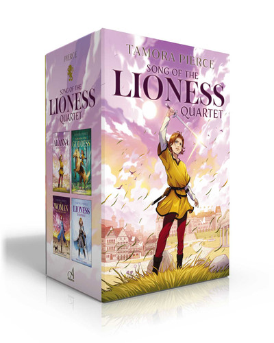 Song of the Lioness Quartet (Hardcover Boxed Set): Alanna; In the Hand of the Goddess; The Woman Who Rides Like a Man; Lioness Rampant (Song of the Lioness) book cover by Tamora Pierce