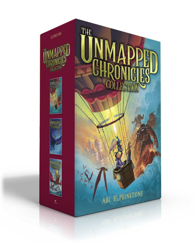 The Unmapped Chronicles Complete Collection (Boxed Set): Casper Tock and the Everdark Wings; The Bickery Twins and the Phoenix Tear; Zeb Bolt and the Ember Scroll (The Unmapped Chronicles) book cover by Abi Elphinstone