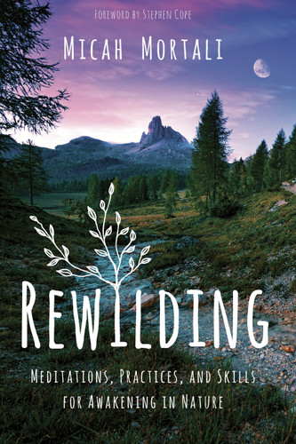 Rewilding: Meditations, Practices, and Skills for Awakening in Nature book cover by Micah Mortali