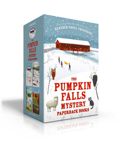 The Pumpkin Falls Mystery Paperback Books (Boxed Set): Absolutely Truly; Yours Truly; Really Truly; Truly, Madly, Sheeply (A Pumpkin Falls Mystery) book cover by Heather Vogel Frederick