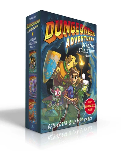 Dungeoneer Adventures Academy Collection (Boxed Set) (Bonus Bookmark Inside!): Dungeoneer Adventures 1; Dungeoneer Adventures 2; Dungeoneer Adventures 3 (Dungeoneer Adventures) book cover by Ben Costa, James Parks