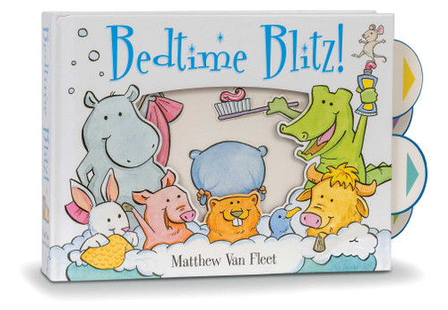 Bedtime Blitz! book cover by Matthew Van Fleet